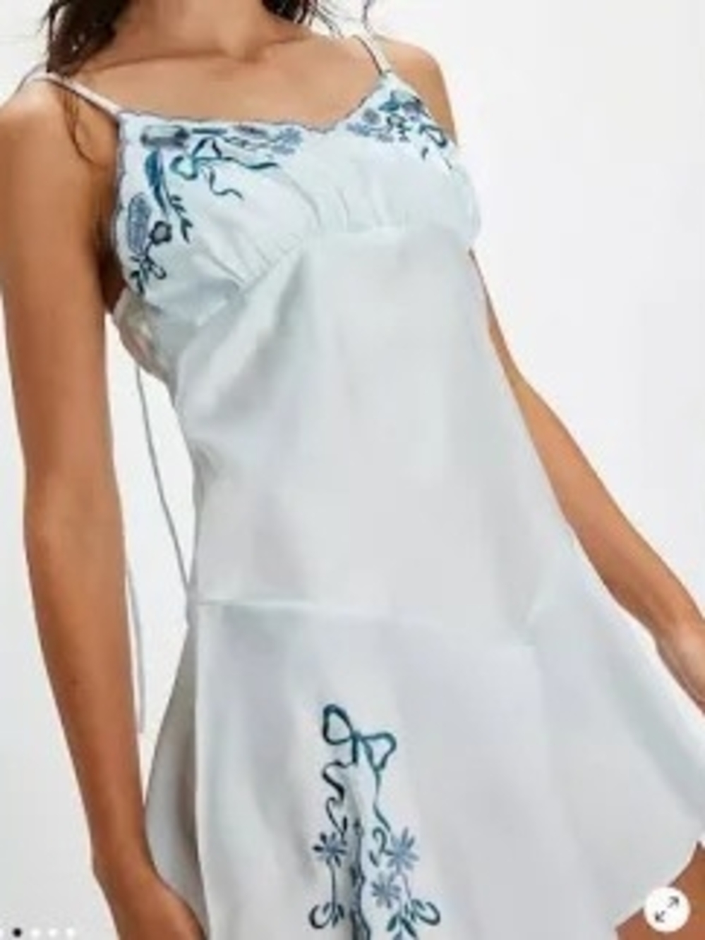 NWT Free People Morning Kiss Lingerie Embroidered Slip Dress L